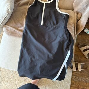 SAGE Collective Black Dress with White Trim